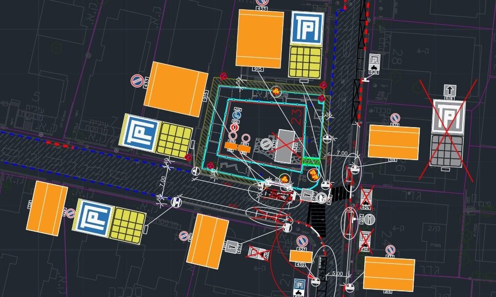 project road marks